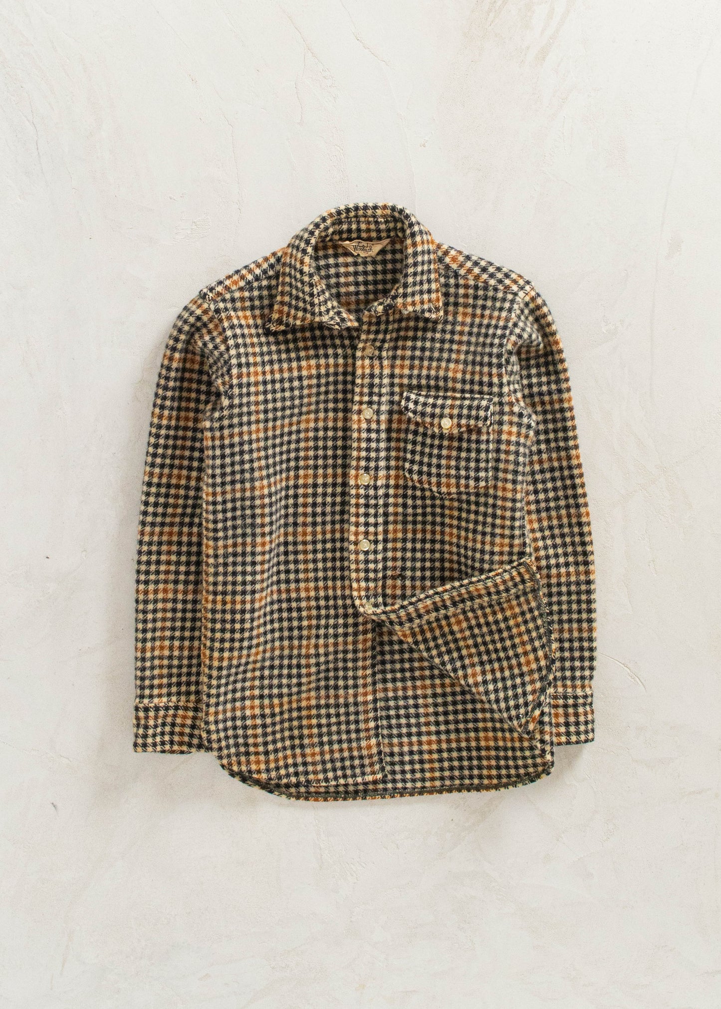 Vintage 1970s Woolrich Wool Flannel Button Up Shirt Size 3XS/2XS