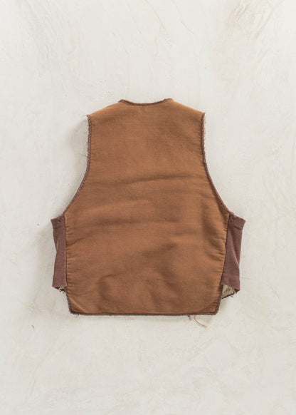 Vintage Sherpa Lined Workwear Vest Size S/M