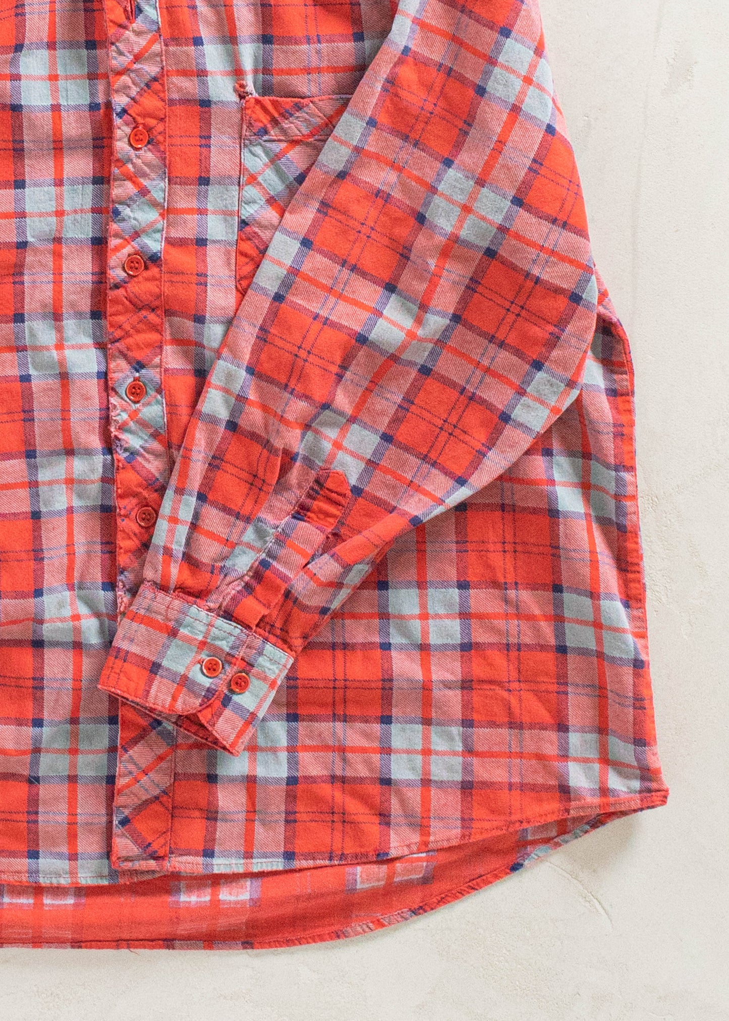 Vintage Cotton Flannel Button Up Shirt Size M/L