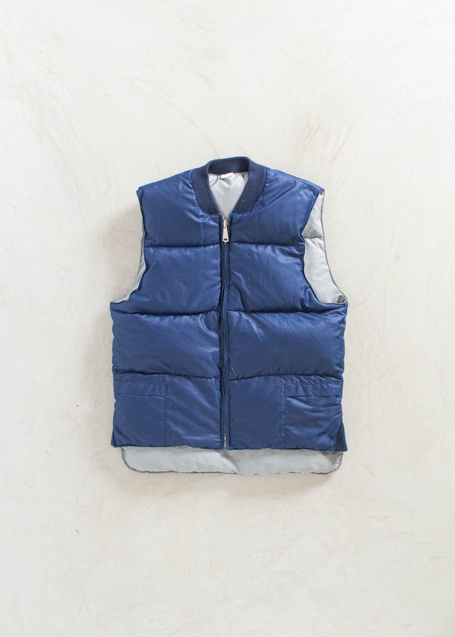 Vintage 1980s Reversible Down Filled Vest Size S/M