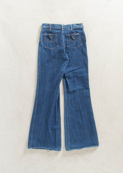 Vintage 1970s Liberte Midwash Flare Jeans Size Women's 23