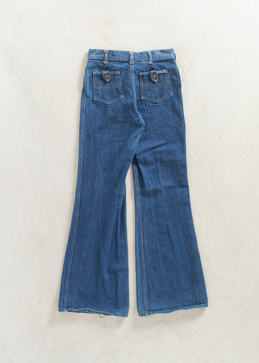 Vintage 1970s Liberte Midwash Flare Jeans Size Women's 23