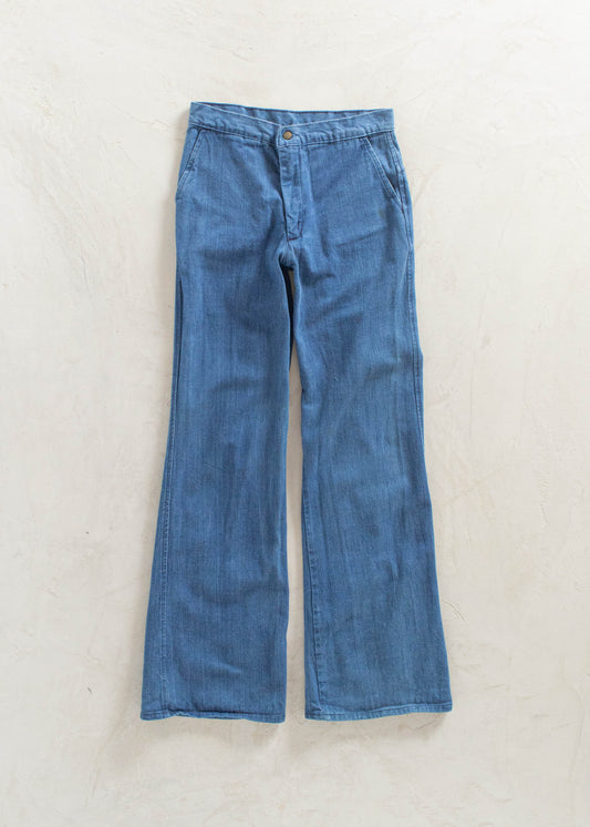 Vintage 1970s Landlubber Midwash Flare Jeans Women's 26 Men's 30