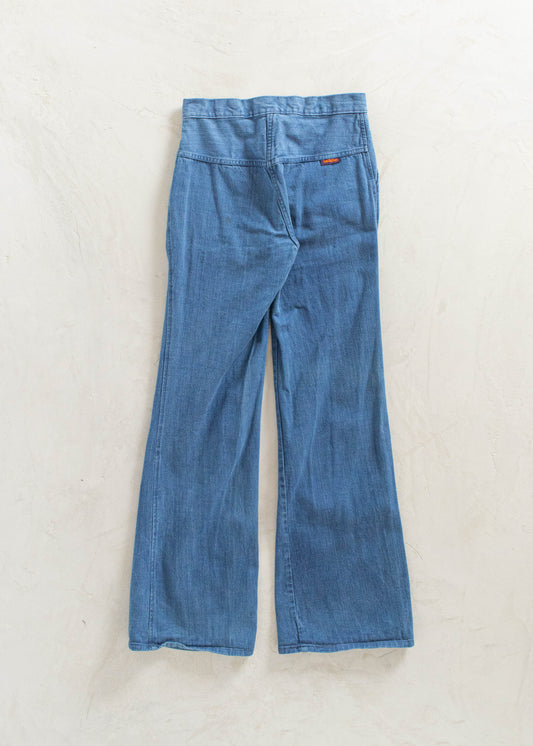 Vintage 1970s Landlubber Midwash Flare Jeans Women's 26 Men's 30