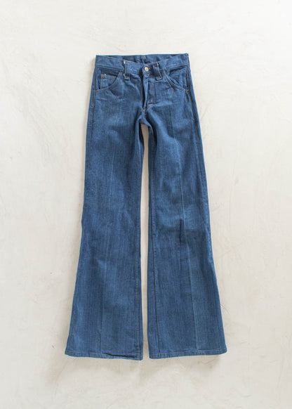 Vintage 1970s Lee Darkwash Flare Jeans Size Women's 24