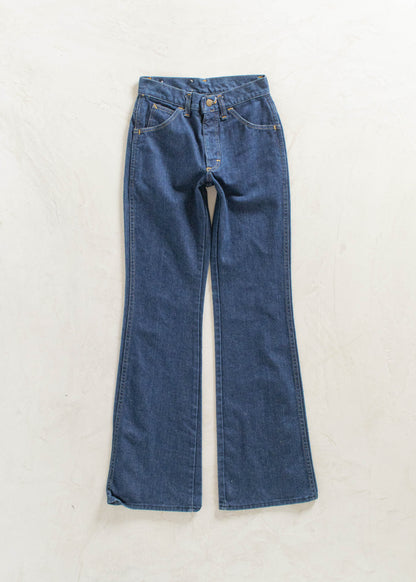 Vintage 1970s Lee Darkwash Flare Jeans Size Women's 24