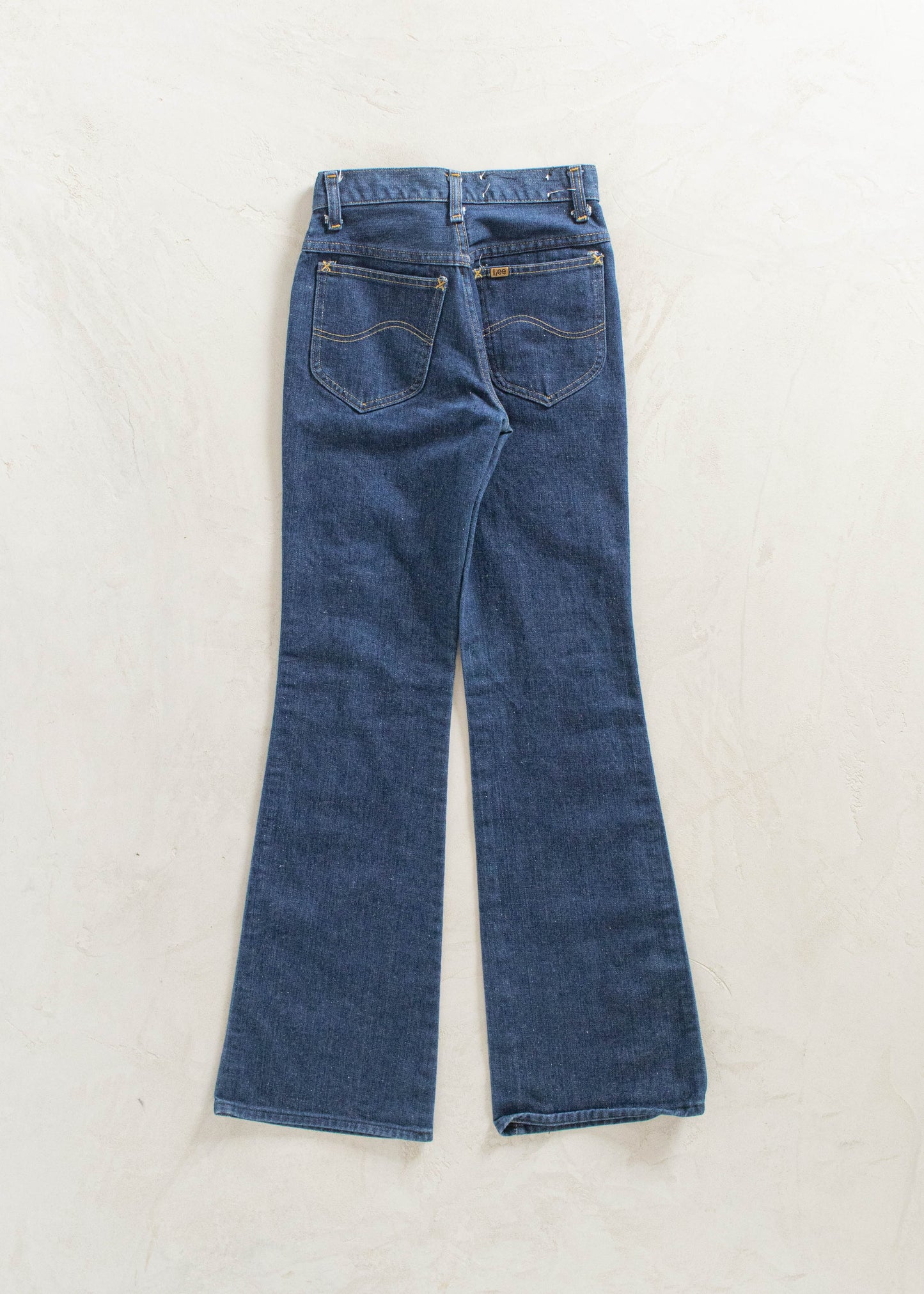 Vintage 1970s Lee Darkwash Flare Jeans Size Women's 24