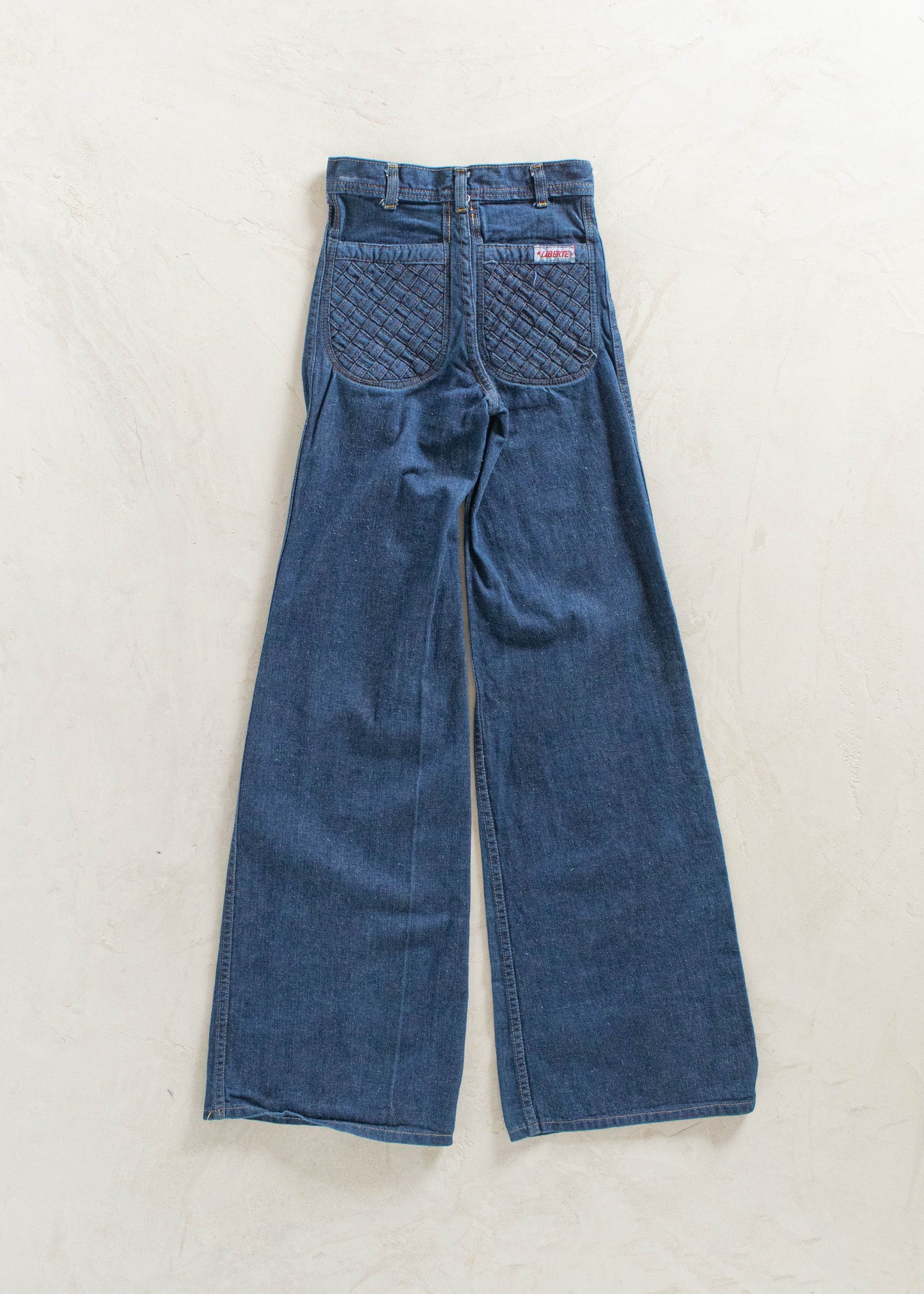 Vintage 1970s Liberte Darkwash Flare Jeans Women's 23