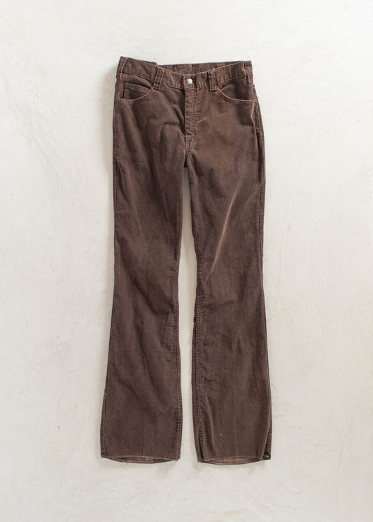 Vintage 1970s GWG Corduroy Flare Pants Size Women's 30 Men's 32