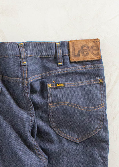 Vintage 1970s Lee Darkwash Flare Jeans Size Women's 30 Men's 32