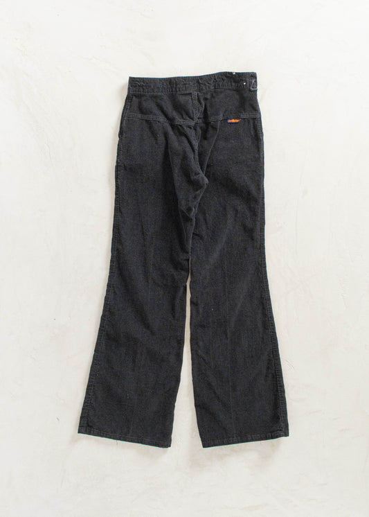 Vintage 1970s Landlubber Corduroy Flare Pants Size Women's 25 Men's 28