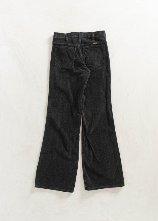 Vintage 1970s Wrangler Corduroy Flare Pants Size Women's 26 Men's 30