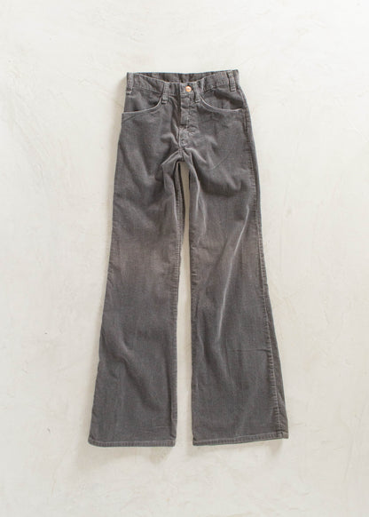 Vintage 1970s Wrangler Corduroy Flare Pants Size Women's 23