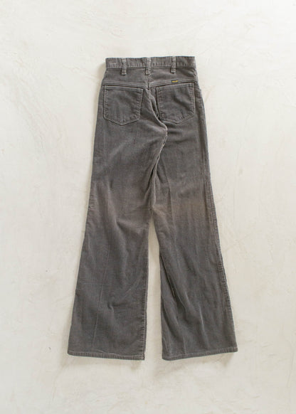 Vintage 1970s Wrangler Corduroy Flare Pants Size Women's 23