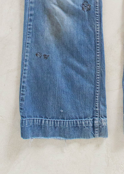 Vintage 1970s Wrangler Midwash Flare Jeans Size Women's 29 Men's 32