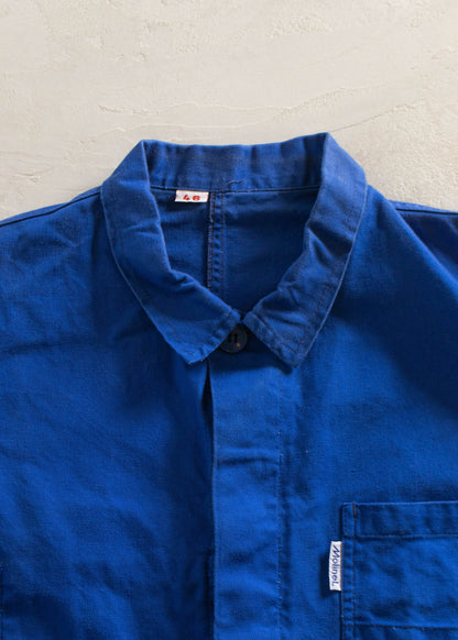 1980s Molinel Bleu de Travail French Workwear Chore Jacket Size M/L