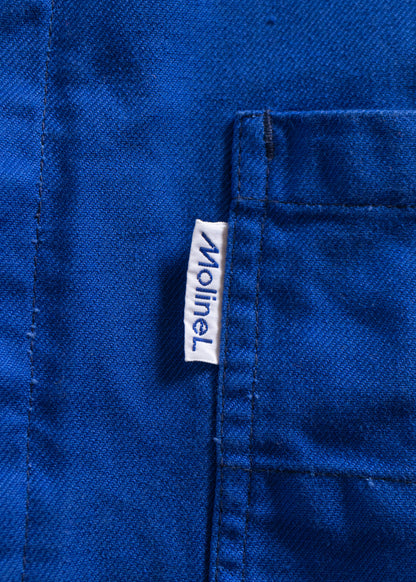 1980s Molinel Bleu de Travail French Workwear Chore Jacket Size M/L