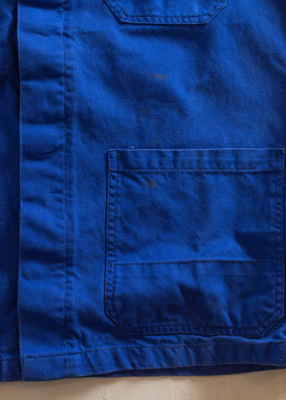 1980s Molinel Bleu de Travail French Workwear Chore Jacket Size M/L