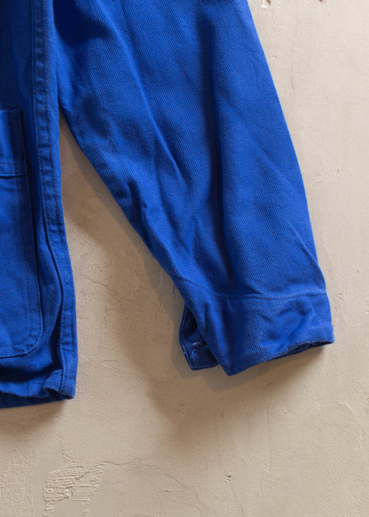 1980s Bleu de Travail French Workwear Chore Jacket Size S/M