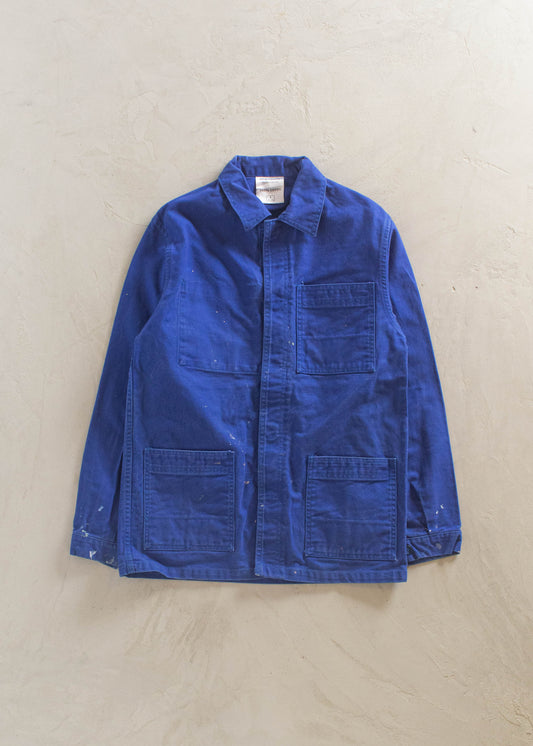 1980s Bleu de Travail French Workwear Chore Jacket Size S/M