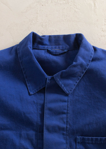 1980s Bleu de Travail European Workwear Chore Jacket Size S/M