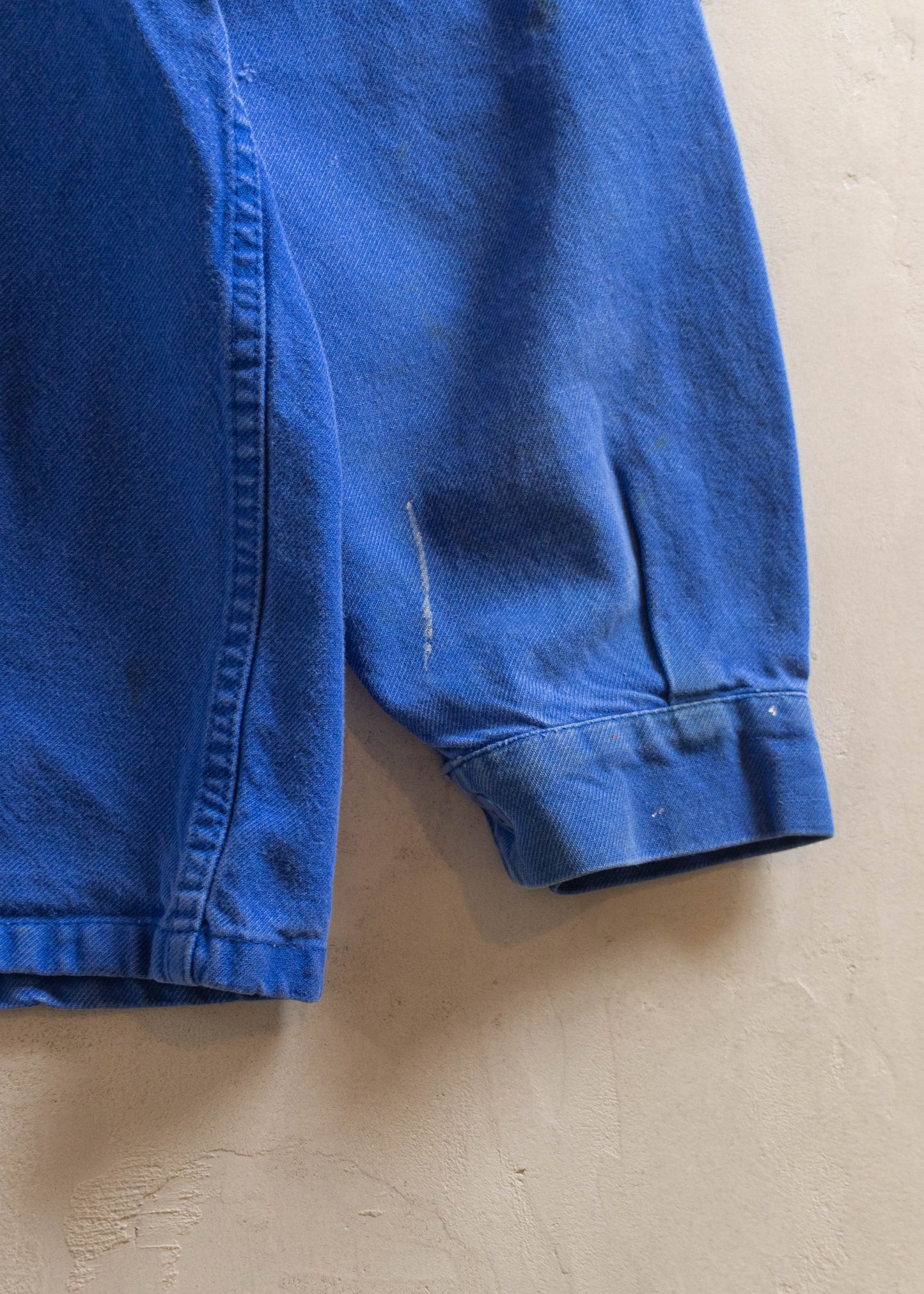 1980s Bleu de Travail French Workwear Chore Jacket Size XL/2XL