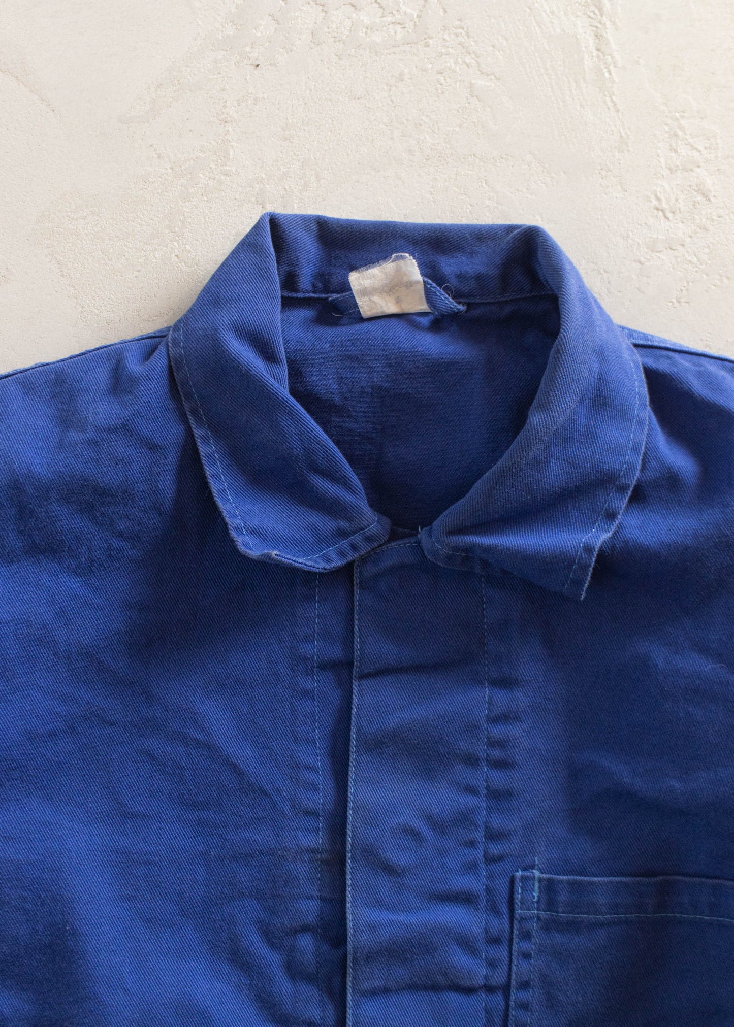 1980s Bleu de Travail French Workwear Chore Jacket M/L