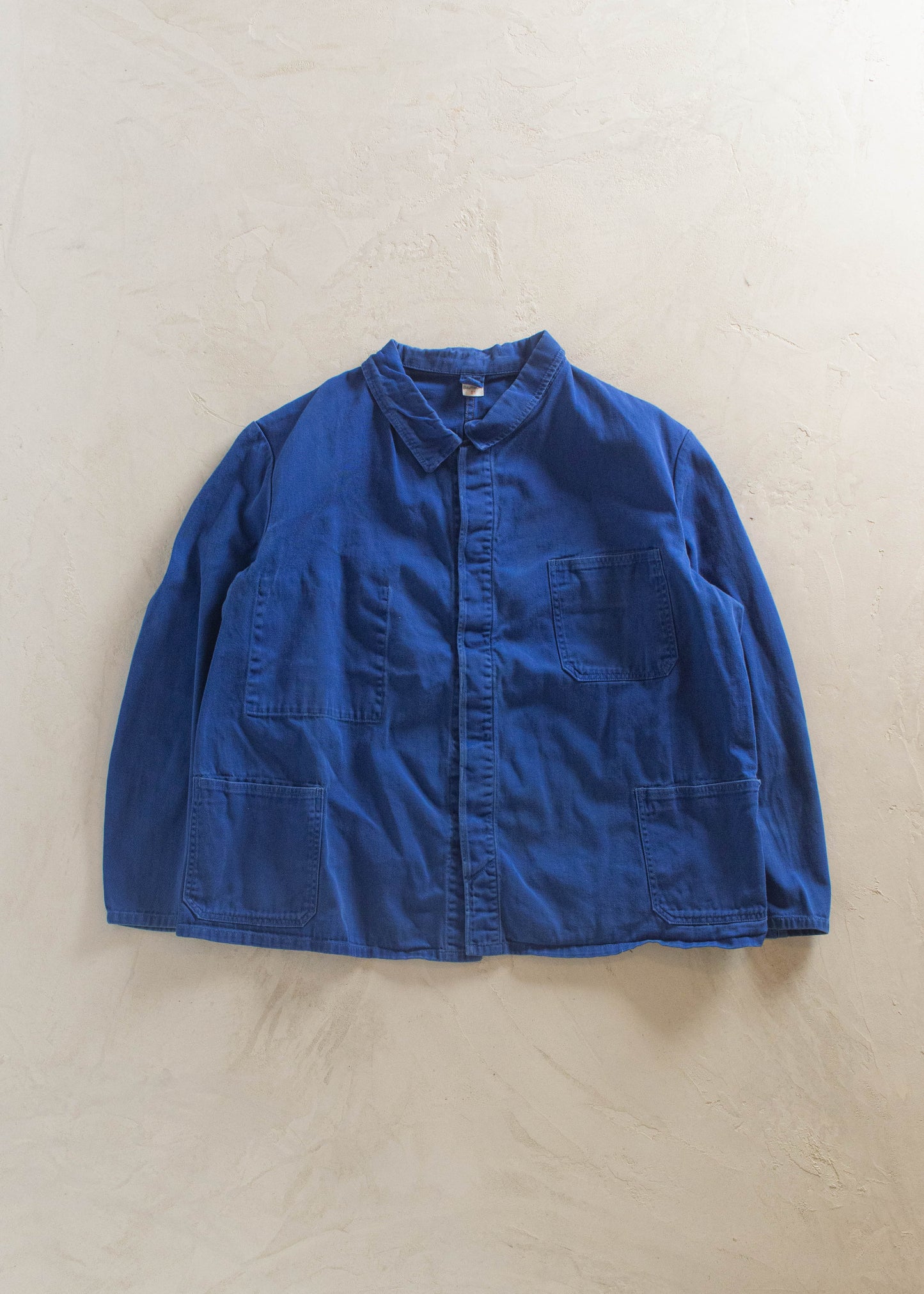 1980s Bleu de Travail European Workwear Chore Jacket Size L/XL