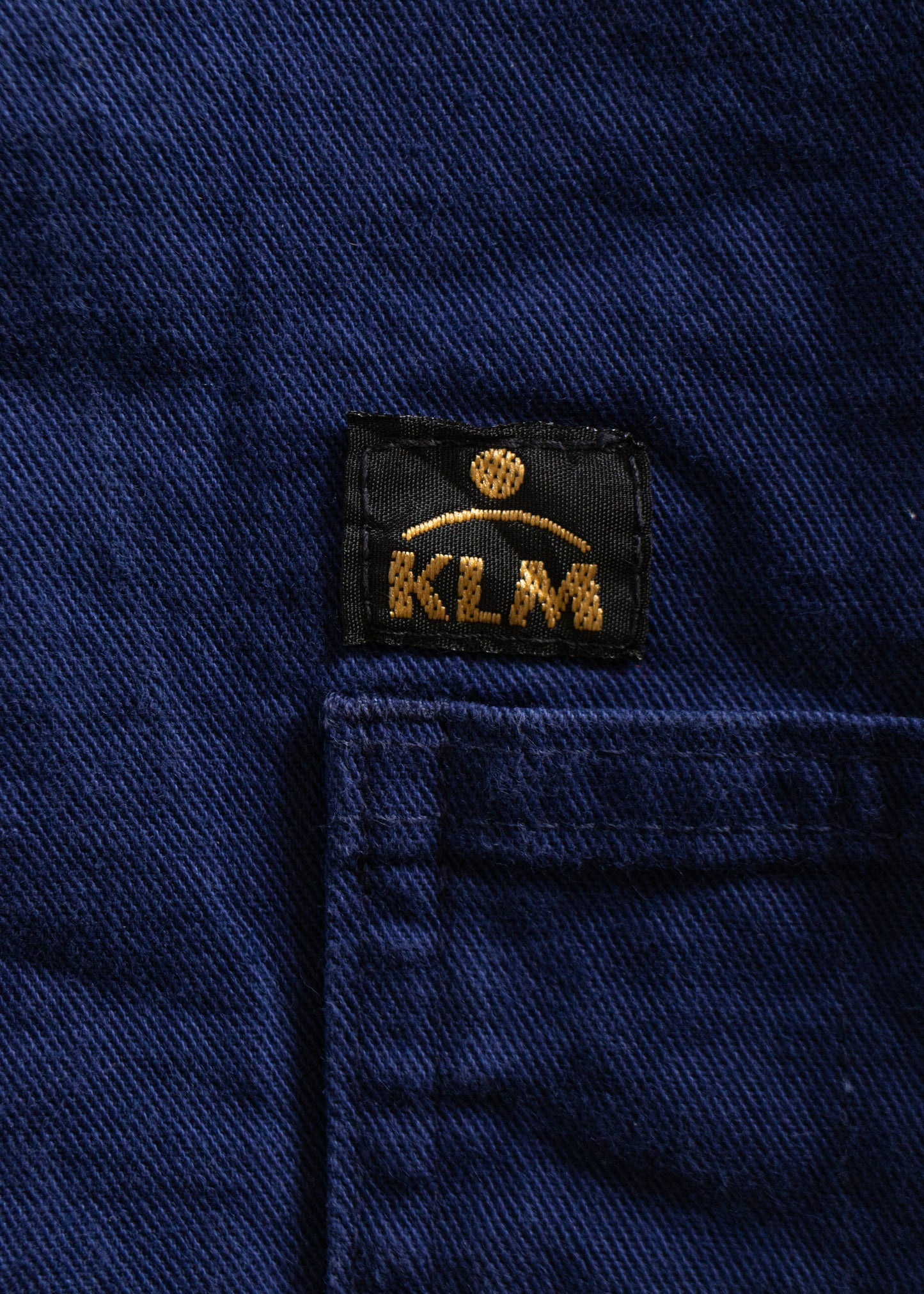 1980s KLM Bleu de Travail French Workwear Chore Jacket Size L/XL