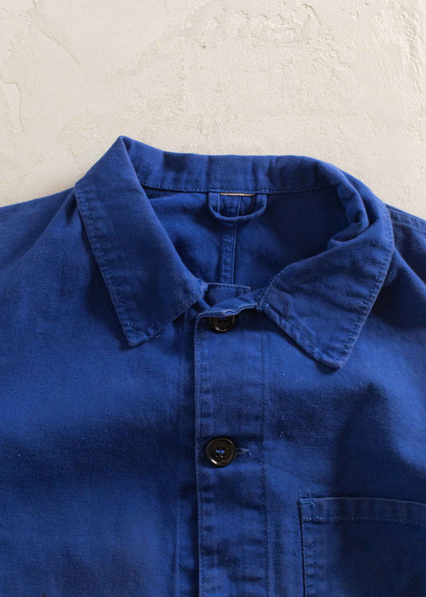 1980s Bleu de Travail French Workwear Chore Jacket Size S/M