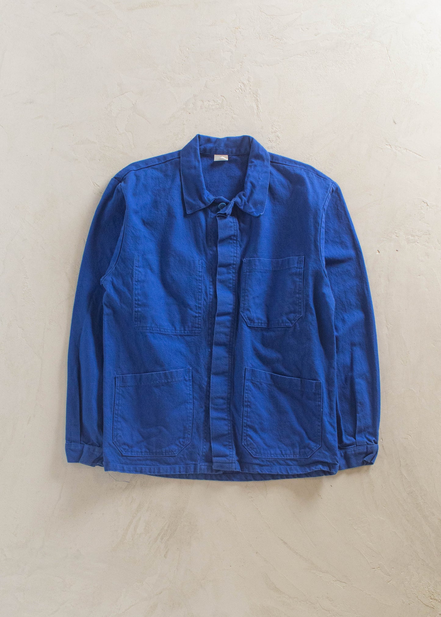 1980s Bleu de Travail French Workwear Chore Jacket Size M/L