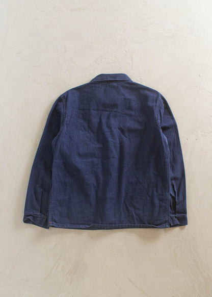 1980s Bleu de Travail European Workwear Chore Jacket Size S/M