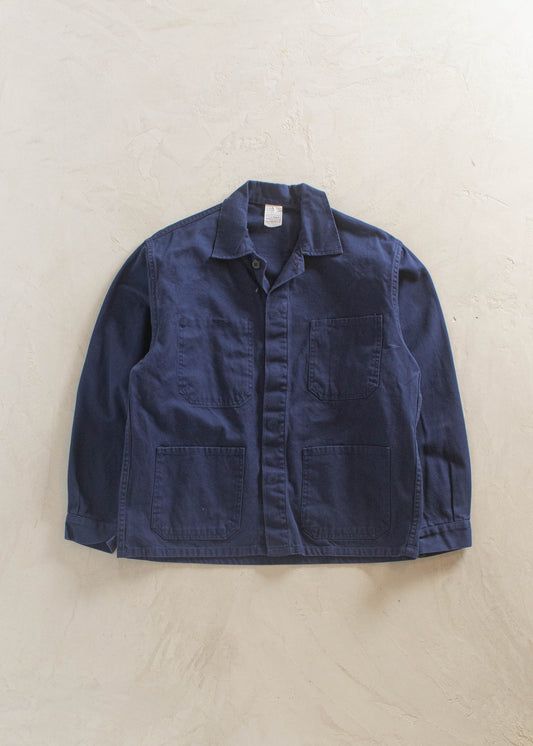 1980s Bleu de Travail European Workwear Chore Jacket Size M/L