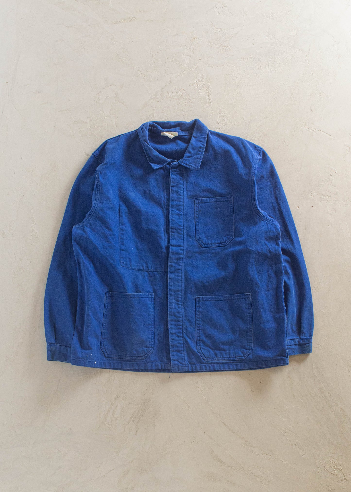 1980s CISS Bleu de Travail French Workwear Chore Jacket Size XL/2XL