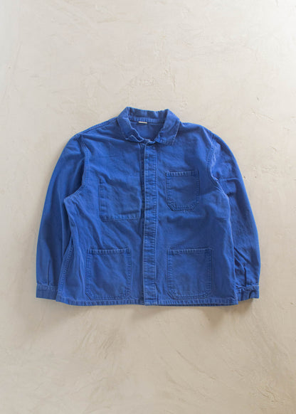 1980s Bleu de Travail French Workwear Chore Jacket Size XL/2XL