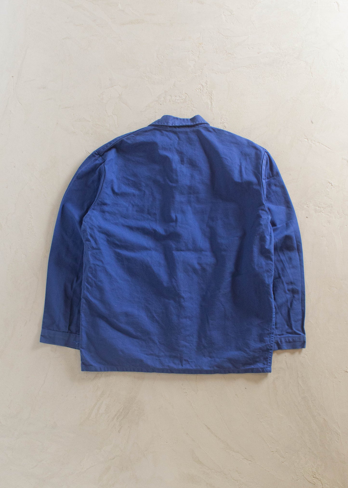 1980s Ergos Bleu de Travail French Workwear Chore Jacket Size L/XL