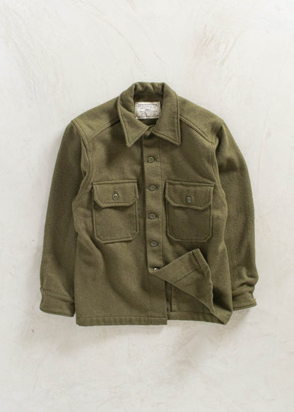 Vintage Military OG 108 Wool Button Up Shirt Size M/L