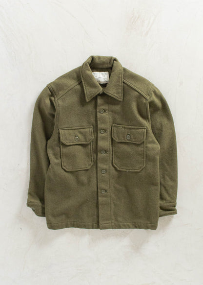 Vintage Military OG 108 Wool Button Up Shirt Size S/M