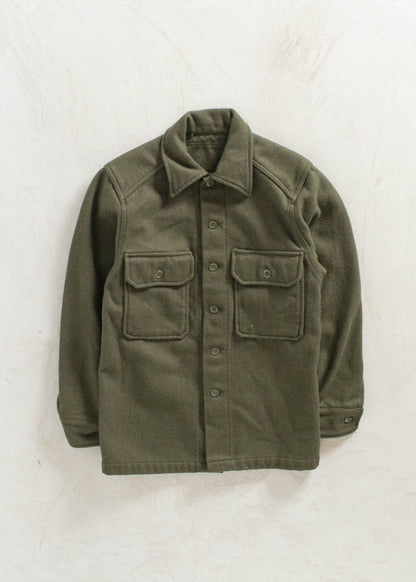 Vintage Military OG 108 Wool Button Up Shirt Size XS/S