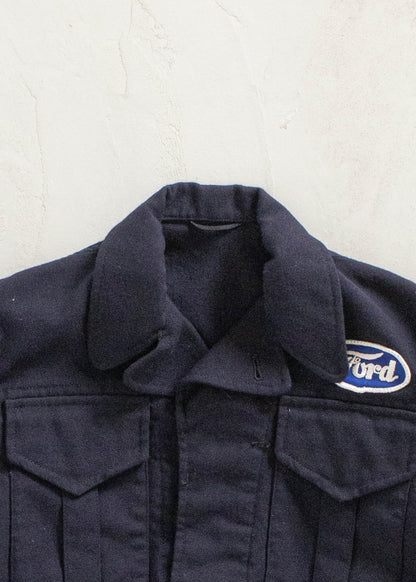 Vintage Ford Patch Military Uniform Jacket Size 2XS/XS