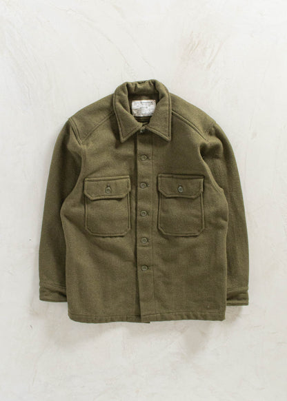 Vintage Military OG 108 Wool Button Up Shirt Size L/XL