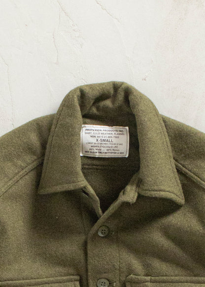 Vintage Military OG 108 Wool Button Up Shirt Size S/M