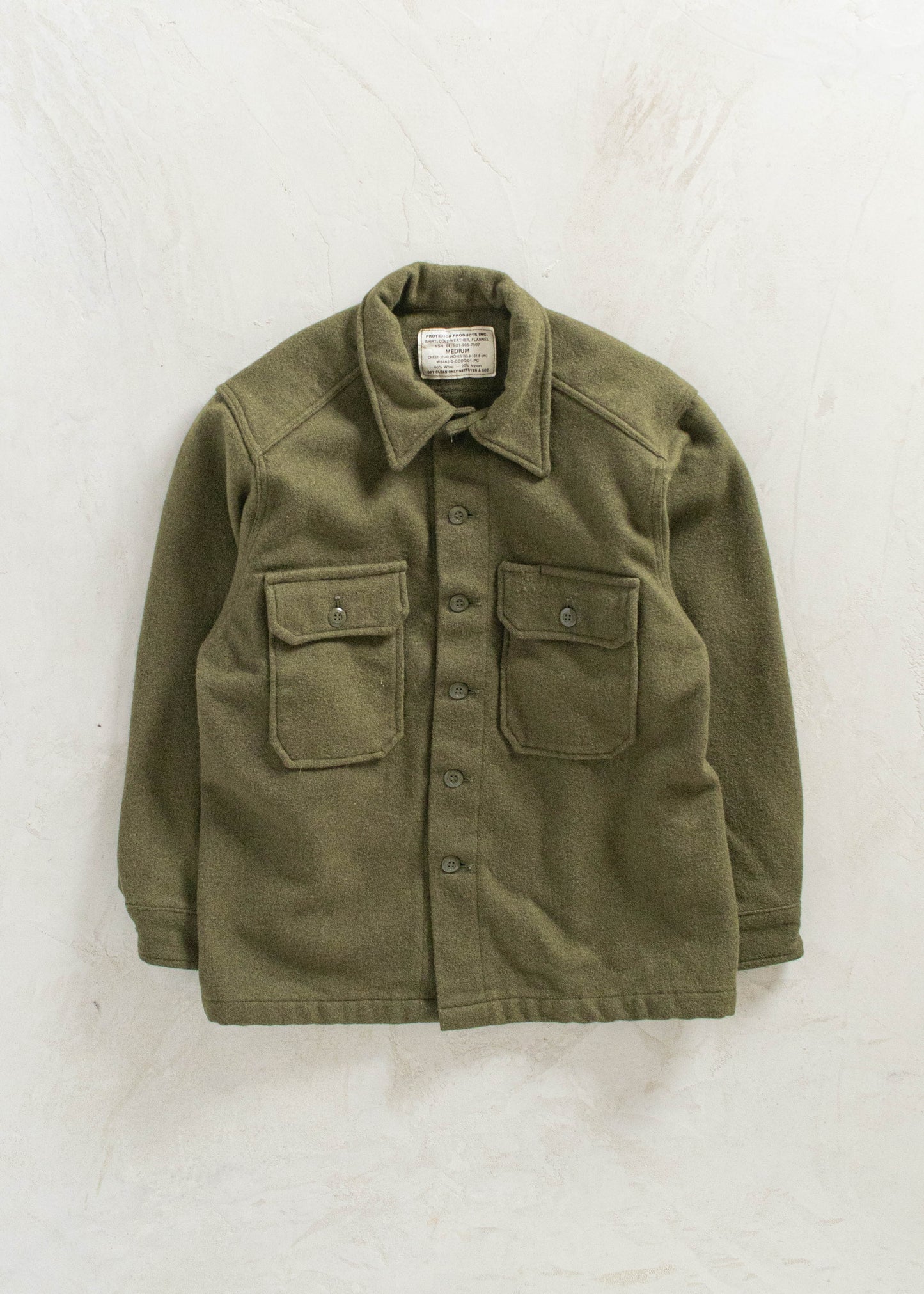 Vintage Military OG 108 Wool Shirt Size M/L