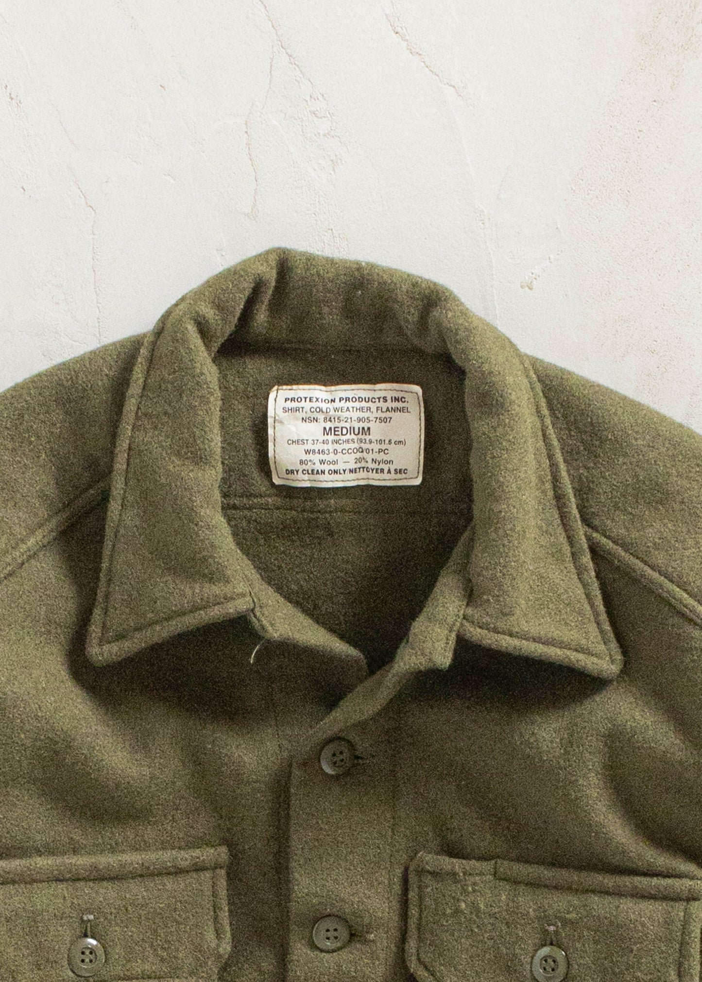 Vintage Military OG 108 Wool Shirt Size M/L