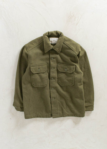 Vintage Military OG 108 Wool Button Up Shirt Size L/XL