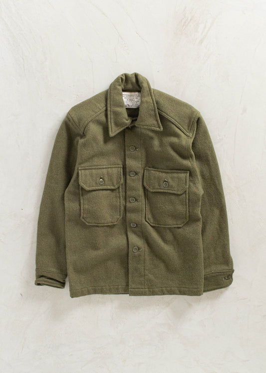 Vintage Military OG 108 Wool Button Up Shirt Size XS/S