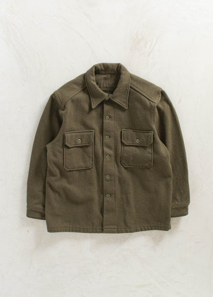 Vintage Military OG 108 Wool Button Up Shirt Size L/XL