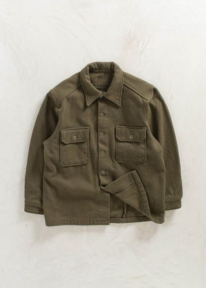 Vintage Military OG 108 Wool Button Up Shirt Size L/XL