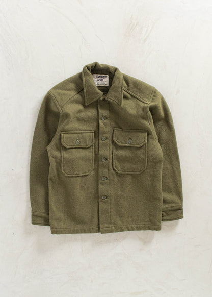 Vintage Military OG 108 Wool Button Up Shirt Size S/M