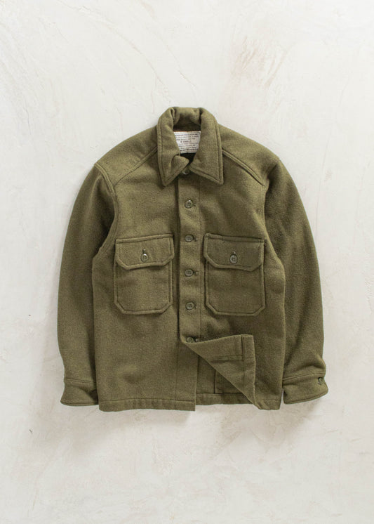 Vintage Military OG 108 Wool Button Up Shirt Size S/M